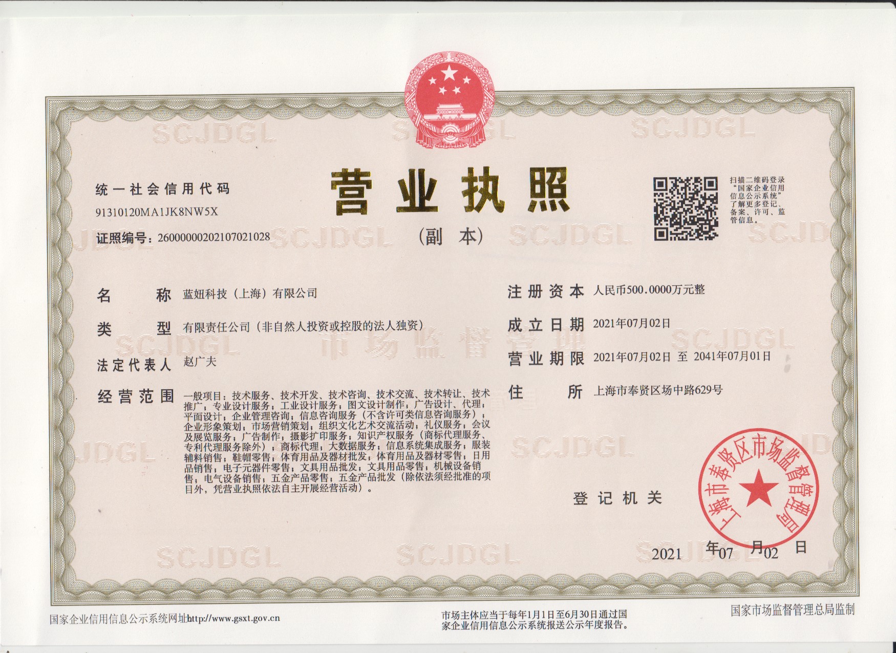 蓝妞科技（上海）有限公司